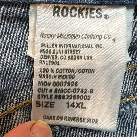 ROCKIES Natural Rise Vintage 80’s Straight Leg Jeans. Size 14 XL. - Picture 12 of 14
